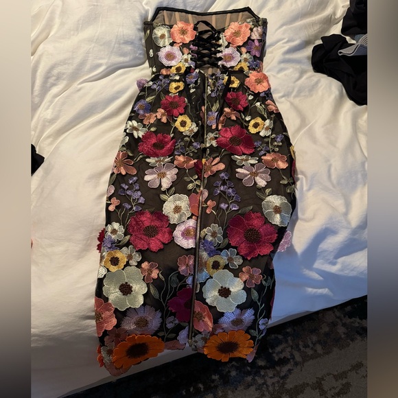 Bronx and Banco Pink Strapless Sheath Dress Wedding Guest - Picture 6 of 8